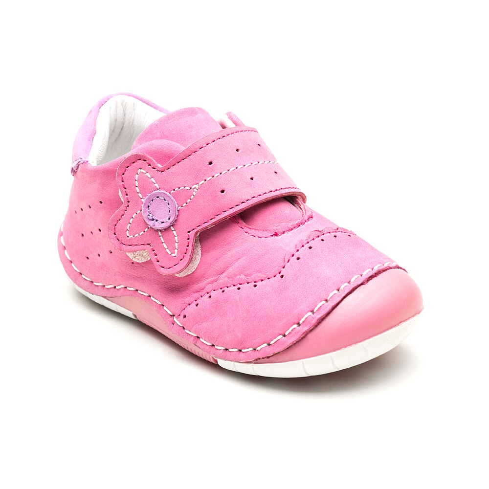 Pantofi piele primii pasi Kidopo Softy Roz, Roz