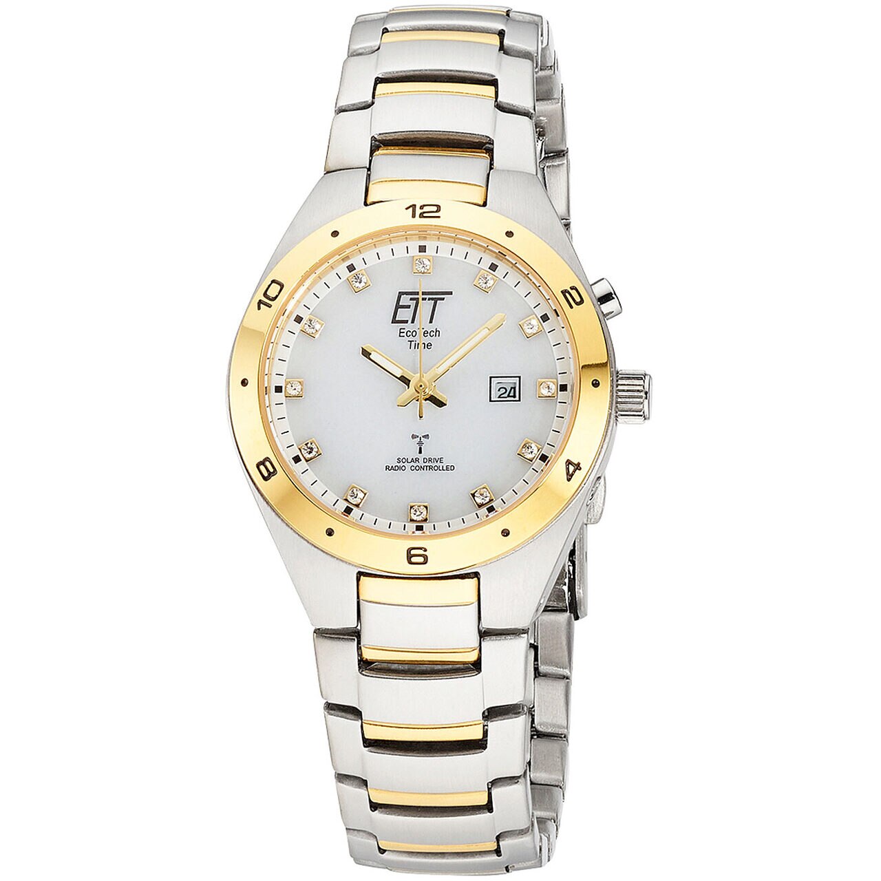 Ceas de dama Ett ELS-11444-11M, Quartz, 32mm, 5ATM, Argintiu