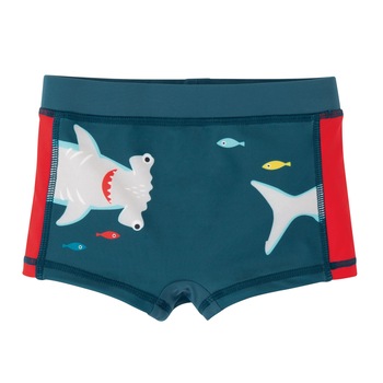 Slip cu rechin, in valuri, bumbac organic, multicolor, copii Slip cu rechin, in valuri, bumbac organic, multicolor, copii