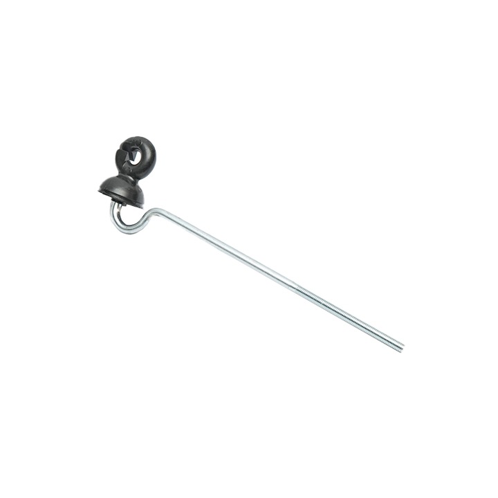 Izolator premium lung inelar unghiular fi6 pentru fir gard electric Breckner Germany