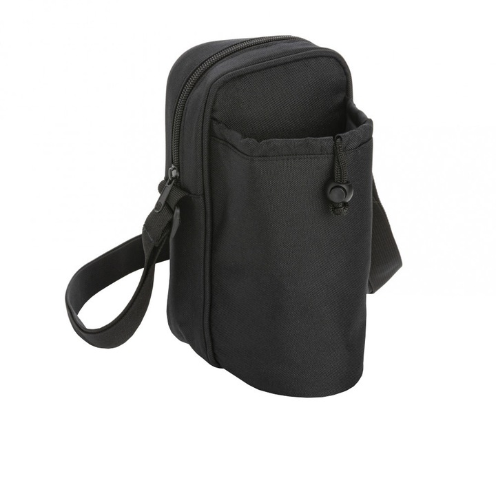 Geanta termoizolanta, 21MAR2532, 12.5x14x24.5 cm, Everestus, Poliester, PEVA, Negru, pastila racire inclusa