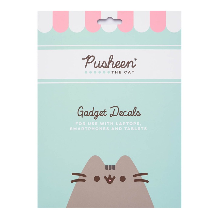 Erik Pusheen Foodie 16 darabos matrica készlet, vízálló és újrafelhasználható, többszínű