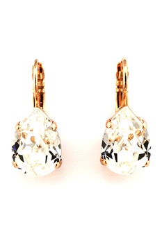 Roxannes - Mariana Jewellery, Cercei placati cu aur rose de 24K si decorati cu cristale europene, Auriu Roxannes - Mariana Jewellery, Cercei placati cu aur rose de 24K si decorati cu cristale europene, Auriu