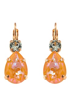 Roxannes - Mariana Jewellery, Cercei placati cu aur de 24k si decorati cu cristale, Auriu Roxannes - Mariana Jewellery, Cercei placati cu aur de 24k si decorati cu cristale, Auriu