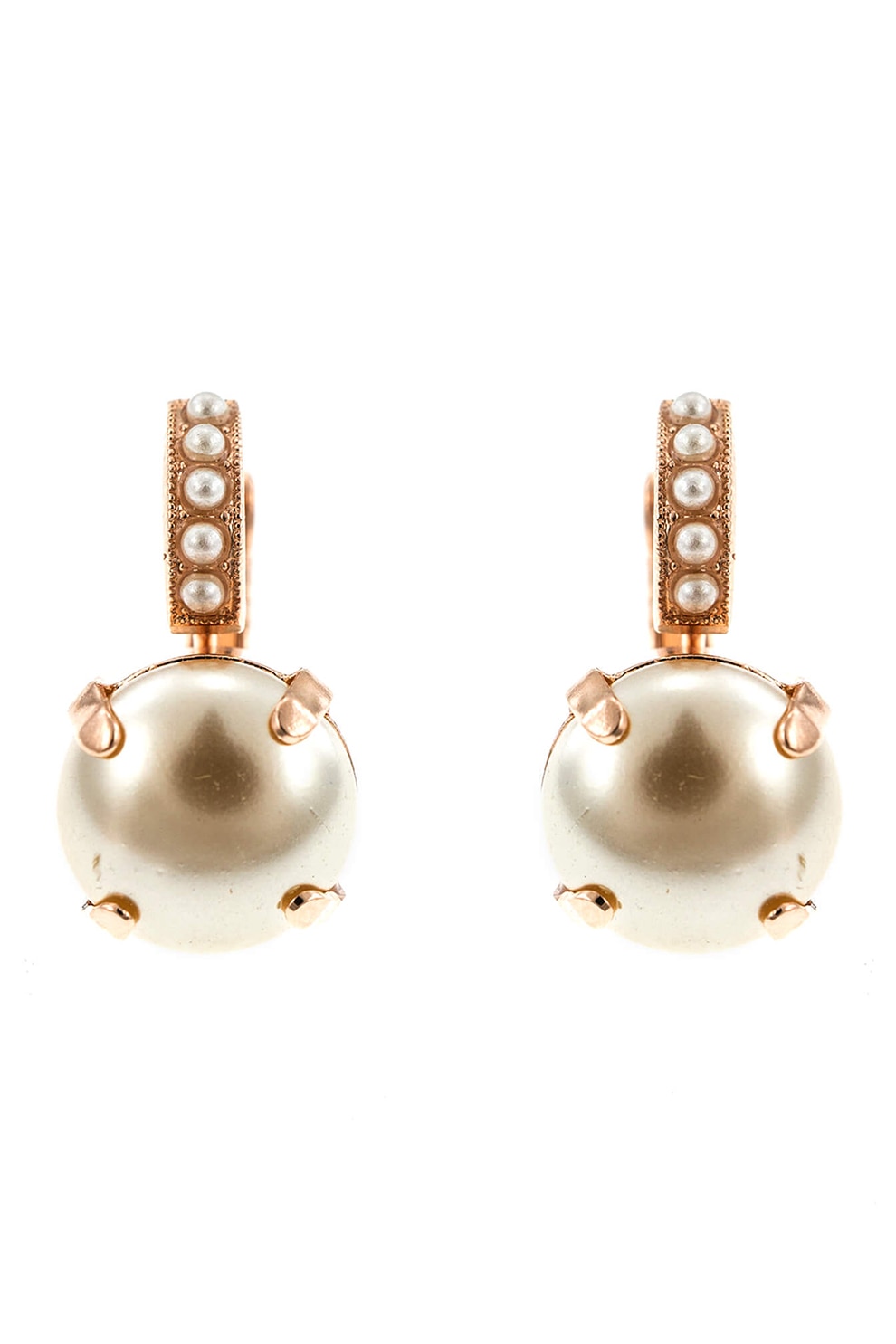 Roxannes - Mariana Jewellery, Cercei placati cu aur de 24k si decorati cu cristale, Auriu