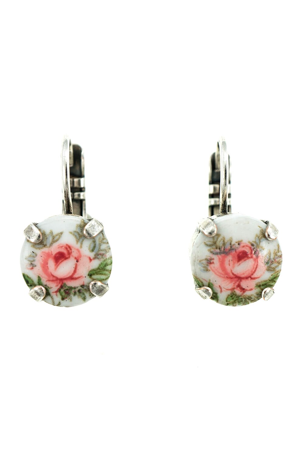Roxannes - Mariana Jewellery, Cercei placati cu argint 925 cu cristale, Argintiu