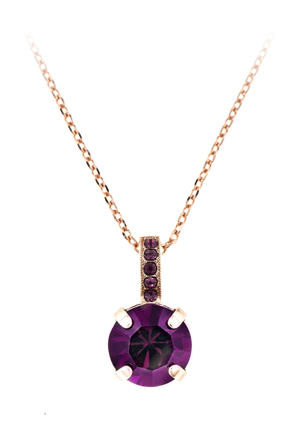 Roxannes - Mariana Jewellery, Colier placat cu aur de 24K si decorat cu cristale, Auriu
