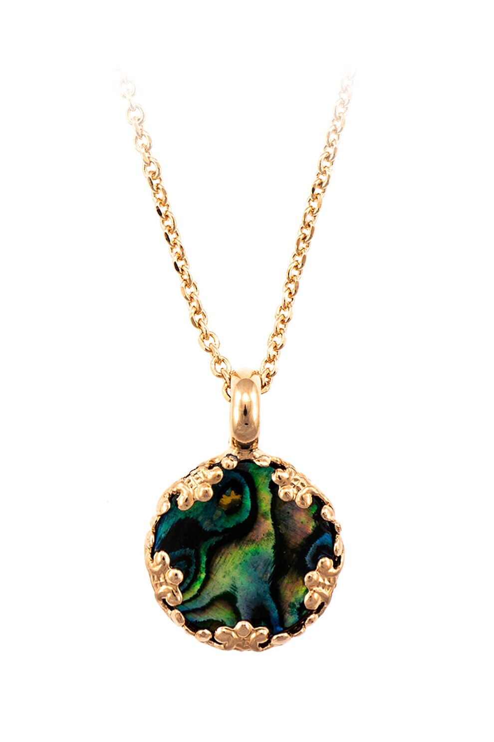 Roxannes - Mariana Jewellery, Colier placat cu aur de 24K, cu pandantiv, Auriu