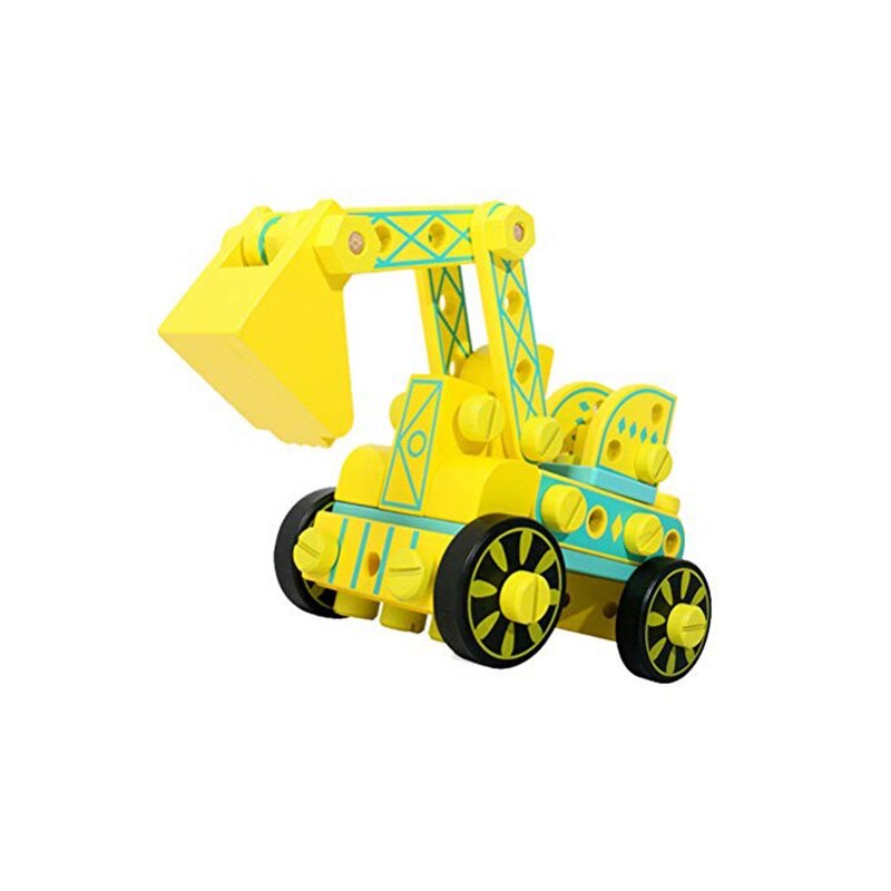Excavator din lemn, puzzle