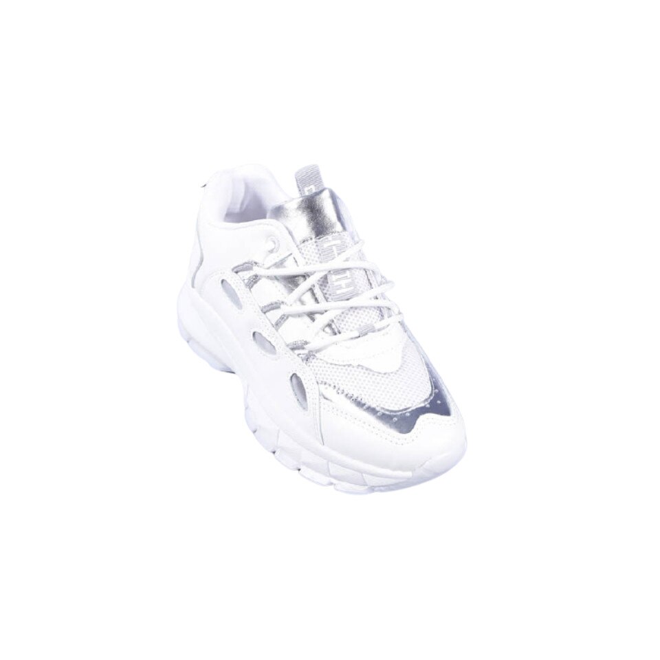 Pantofi sport dama Lolita, M-BO-551, Alb/Argintiu