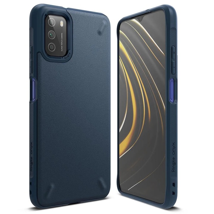 Husa Premium Ringke Onyx Compatibila Cu Xiaomi Poco M3, Navy Blue