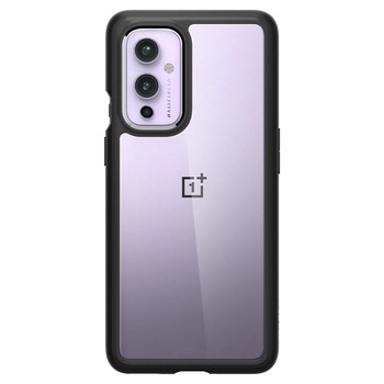 Husa Antisoc Spigen Ultra Hybrid pentru OnePlus 9, Negru Mat Husa Antisoc Spigen Ultra Hybrid pentru OnePlus 9, Negru Mat