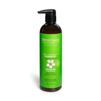 Sampon uz zilnic Dermorganic, 70% Continut Organic, cu ulei de argan si fara sulfati, 500ml Sampon uz zilnic Dermorganic, 70% Continut Organic, cu ulei de argan si fara sulfati, 500ml