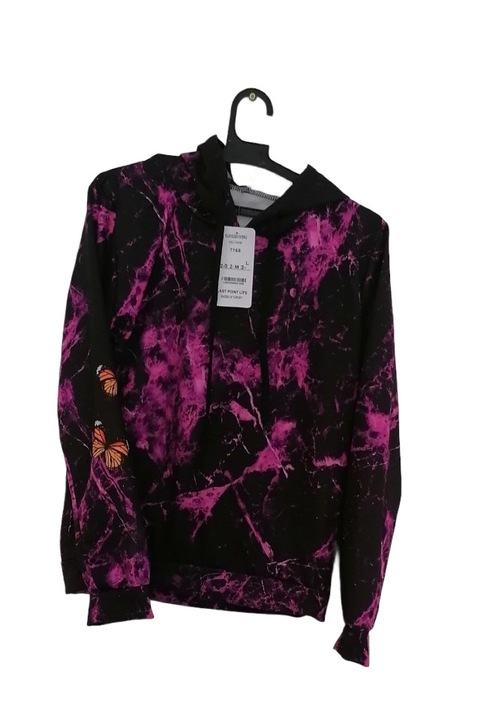 Compleu sport, bumbac, Alb/Negru/Roz aprins, 36 EU