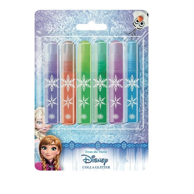 Set lipici lichid Frozen, 10.5 ml/culoare, 6 culori glitter Multicolor