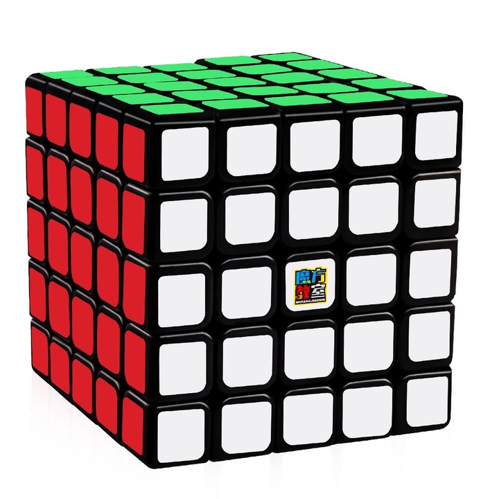 Cub Rubik Magnetic, Moyu Meilong 5M, 5x5x5, Black Version