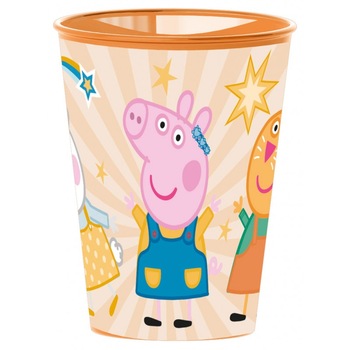 Pahar pentru copii Peppa Pig Play with friends , 260ml, Multicolor Pahar pentru copii Peppa Pig Play with friends , 260ml, Multicolor