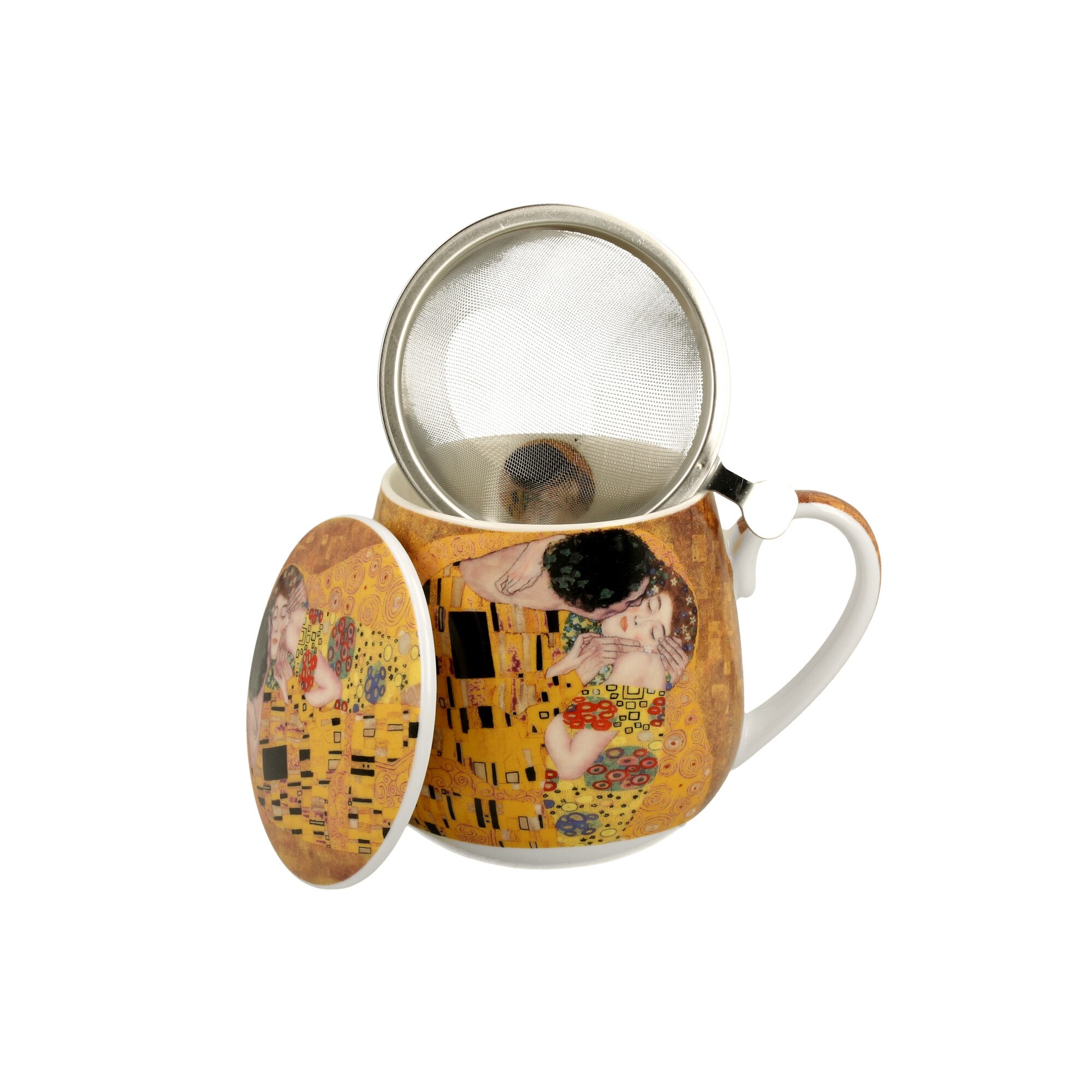 Cana cu Infuzor Gustav Klimt - The Kiss 430ml