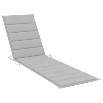 Perna de sezlong vidaXL, Poliester, 200 x 70 x 4 cm, Gri deschis Perna de sezlong vidaXL, Poliester, 200 x 70 x 4 cm, Gri deschis