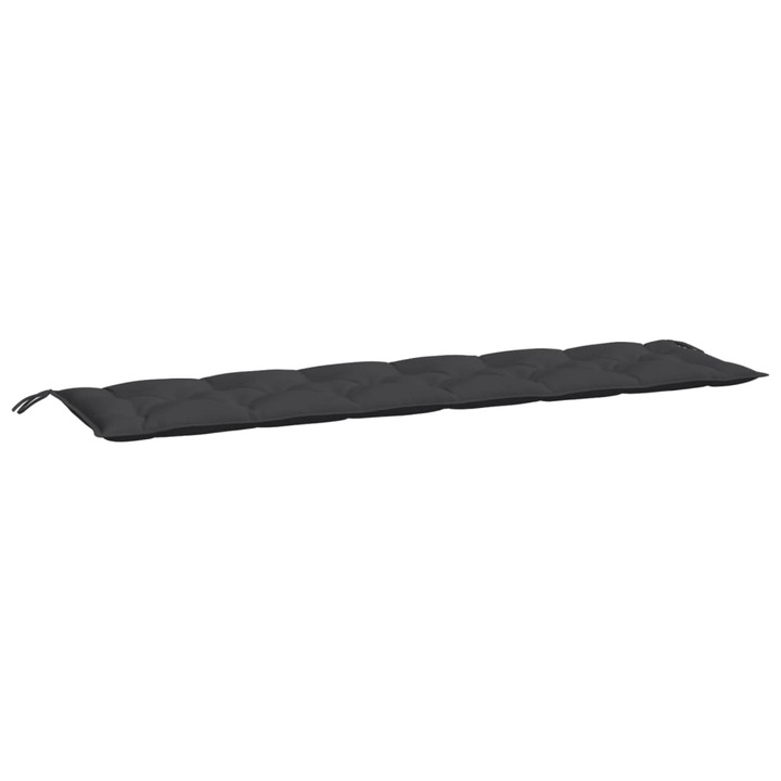 Perna banca de gradina vidaXL, negru, 200x50x7 cm, material oxford, 2.2 Kg