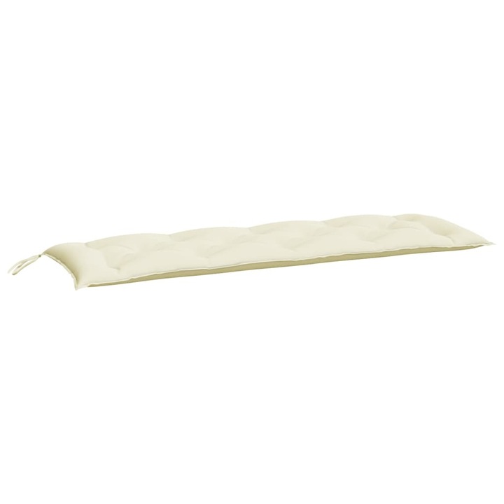 vidaXL krémfehér oxford szövet kerti padpárna 150 x 50 x 7 cm 314958
