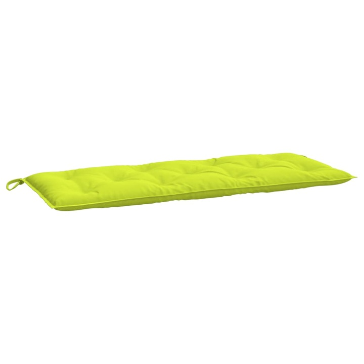 Perna banca de gradina vidaXL, verde aprins, 120x50x7 cm, textil oxford, 1.4 Kg