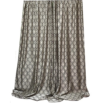 Set draperie jacquard bej/wenge  Set draperie jacquard bej/wenge