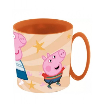 Cana Peppa Pig Playing , 350 ml, Portocaliu Cana Peppa Pig Playing , 350 ml, Portocaliu