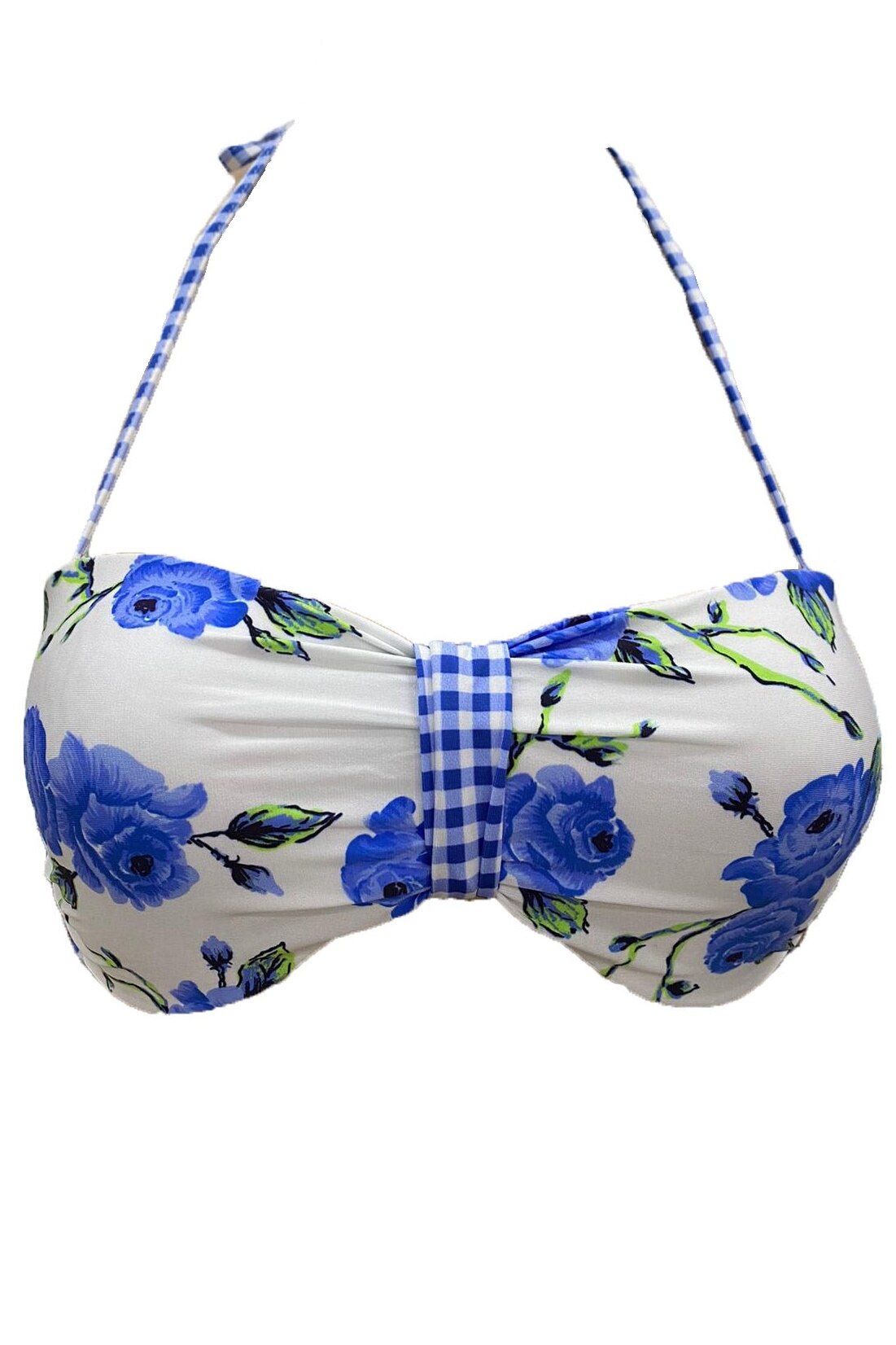 Costum de baie, Skinny, 082156, Alb/Albastru, XL