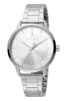 Esprit, Ceas din otel inoxidabil cu cristale, Argintiu Esprit, Ceas din otel inoxidabil cu cristale, Argintiu