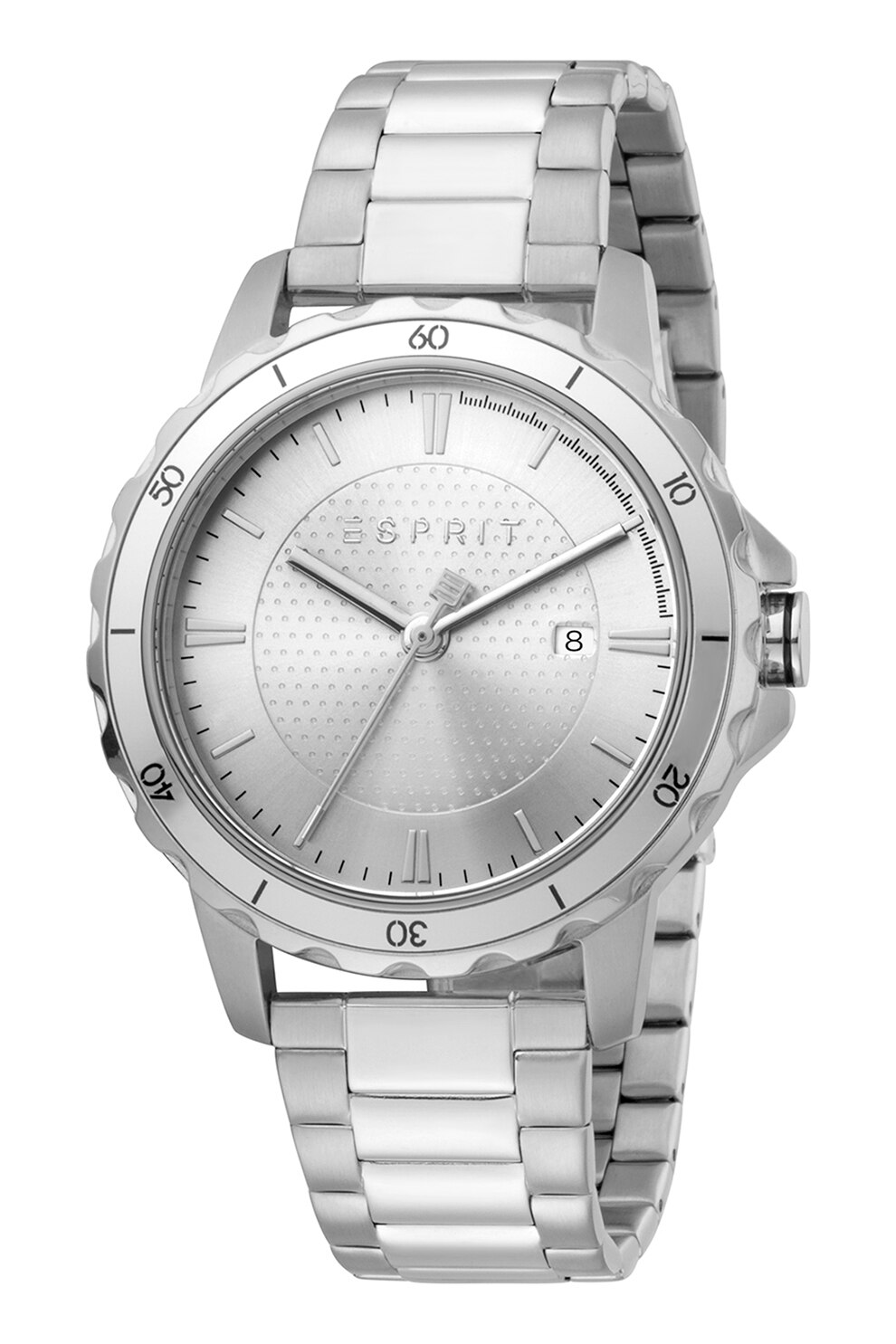 Esprit, Ceas quartz din otel inoxidabil, Argintiu