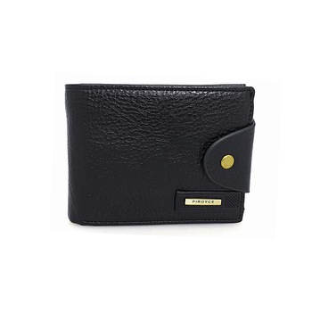 Portofel barbatesc, din piele, Magrot, negru, inchidere cu capsa, piroyce 01 Portofel barbatesc, din piele, Magrot, negru, inchidere cu capsa, piroyce 01