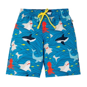 Sort de baie in valuri, bumbac organic, multicolor, baieti Sort de baie in valuri, bumbac organic, multicolor, baieti