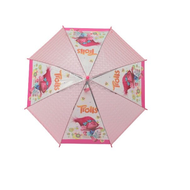 Umbrela manuala Trolls 43.5 cm Roz