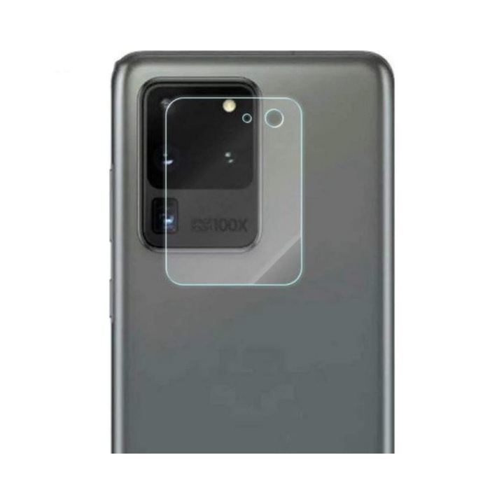 Folie Sticla Nano Glass Pentru Camera Upzz Compatibila Cu Samsung Galaxy S20+ Plus, Transparenta