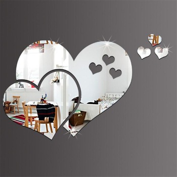 Decoratiuni pentru perete 3D pentru sufragerie, ASKSA, oglinda acrilica reflectorizanta, Argint Decoratiuni pentru perete 3D pentru sufragerie, ASKSA, oglinda acrilica reflectorizanta, Argint