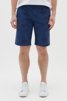 OVS, Pantaloni scurti cu model tropical, Bleumarin OVS, Pantaloni scurti cu model tropical, Bleumarin