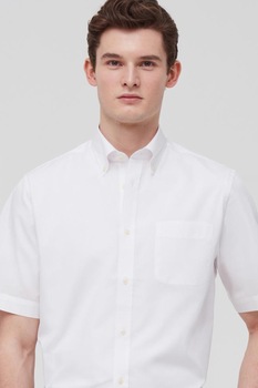 OVS, Camasa regular fit cu maneci scurte, Alb, XL OVS, Camasa regular fit cu maneci scurte, Alb, XL