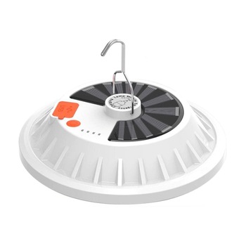 Lampa solara de exterior portabila ,multifunctionala, cu telecomanda, Waterproof ,diametrul de 16cm, 120 leduri Lampa solara de exterior portabila ,multifunctionala, cu telecomanda, Waterproof ,diametrul de 16cm, 120 leduri