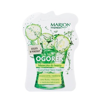 Masca pentru fata, Marion, Fit& Fresh, cu castravete Masca pentru fata, Marion, Fit& Fresh, cu castravete