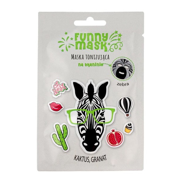 Masca pentru fata, Marion, Funny Mask, cu zebra