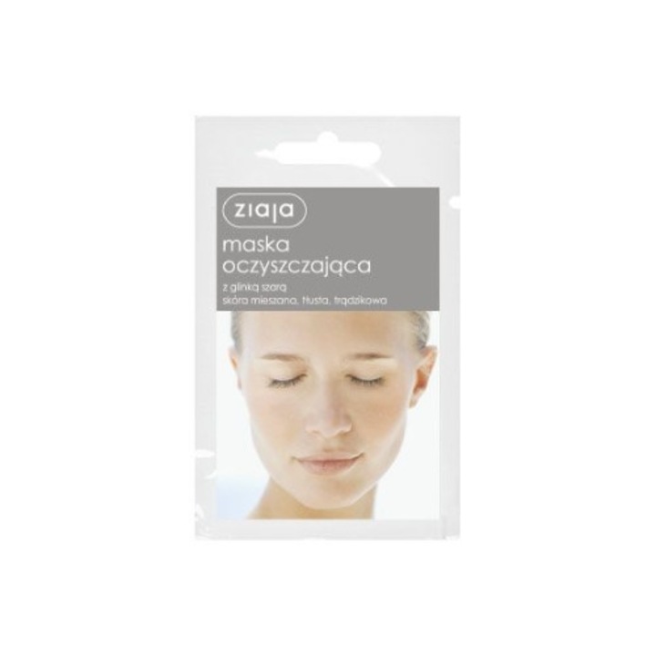 Masca pentru fata Ziaja, cu argila, 7 ml