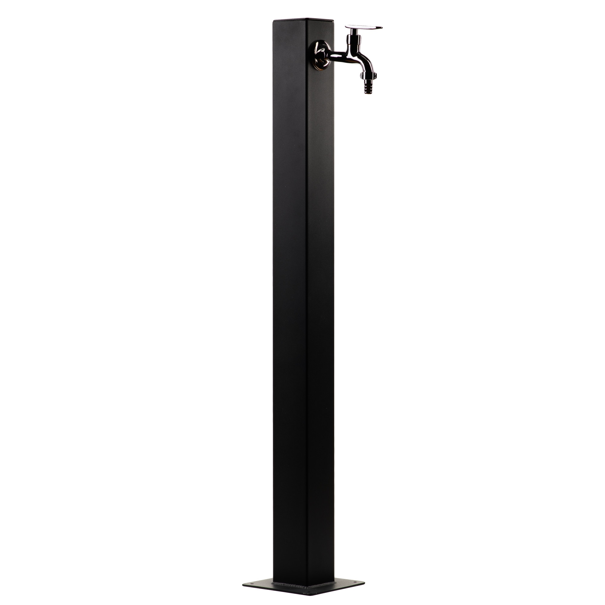 Cismea pentru gradina sau alei, fabricata in Romania, vopsita electrostatic, un singur robinet, 1000 x 10 x 10 cm, negru mat