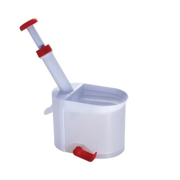 Aparat de Scos Samburi, Prindere de Masa prin Ventuza, Usor de Folosit, Plastic, Destinat pentru Cirese, Visine, Masline, Alb Aparat de Scos Samburi, Prindere de Masa prin Ventuza, Usor de Folosit, Plastic, Destinat pentru Cirese, Visine, Masline, Alb