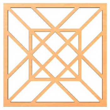 Panou decorativ de separare patrat 50 x 50 cm, PDP001A Panou decorativ de separare patrat 50 x 50 cm, PDP001A