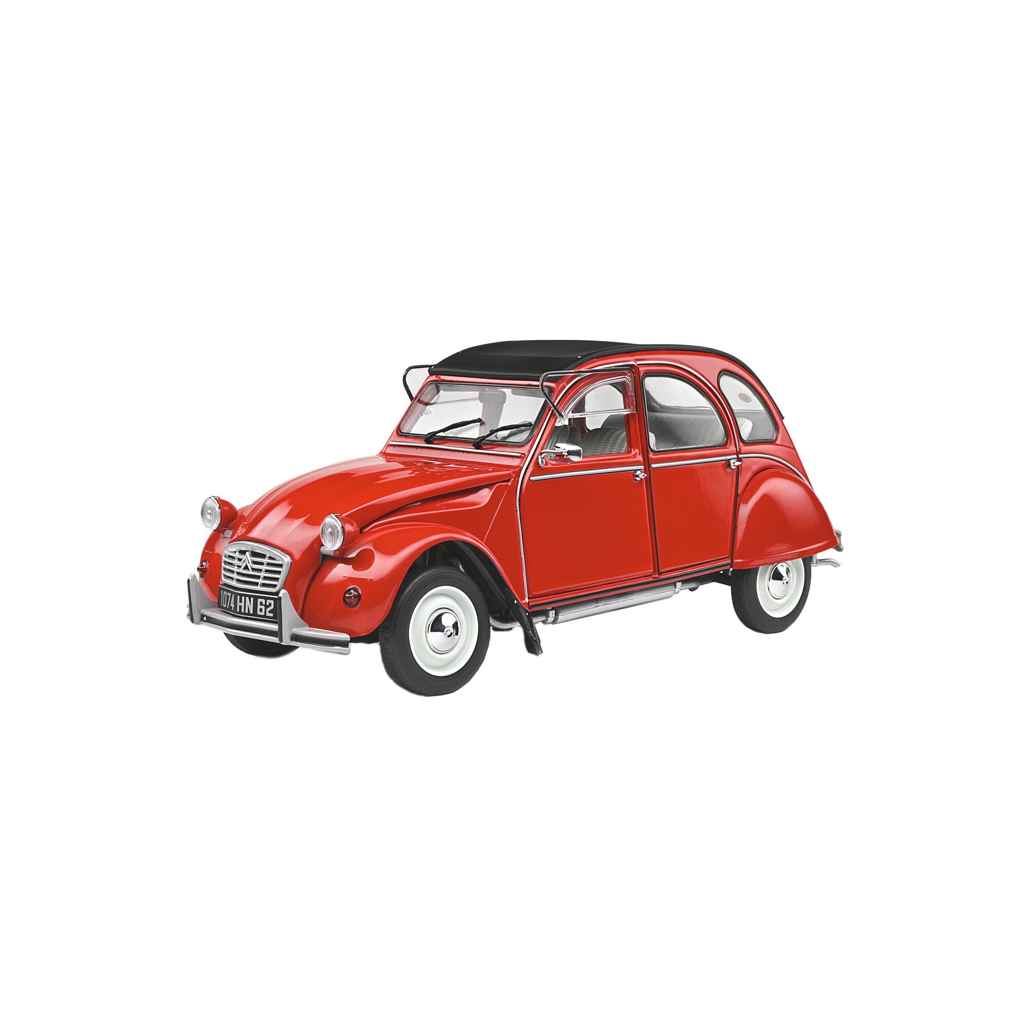 Macheta auto Citroen 2 CV (1982) 1:18, Rosu, Solido