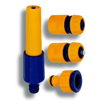 Set duza cu jet ajustabil si conectori din plastic Novaservis DY8025 Set duza cu jet ajustabil si conectori din plastic Novaservis DY8025