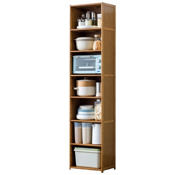 Dulap din bambus ,cu 7 etajere , Elastix Shop, culoare bambus 174 cm x 40 cm x 27 cm Dulap din bambus ,cu 7 etajere , Elastix Shop, culoare bambus 174 cm x 40 cm x 27 cm