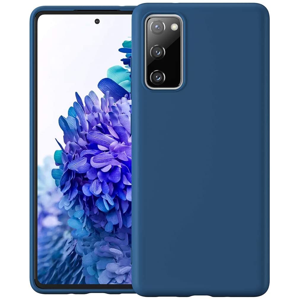 Husa compatibila cu Samsung Galaxy S20 FE, ultra slim, silicon Bleumarin, protectie camera, PlanetPhone