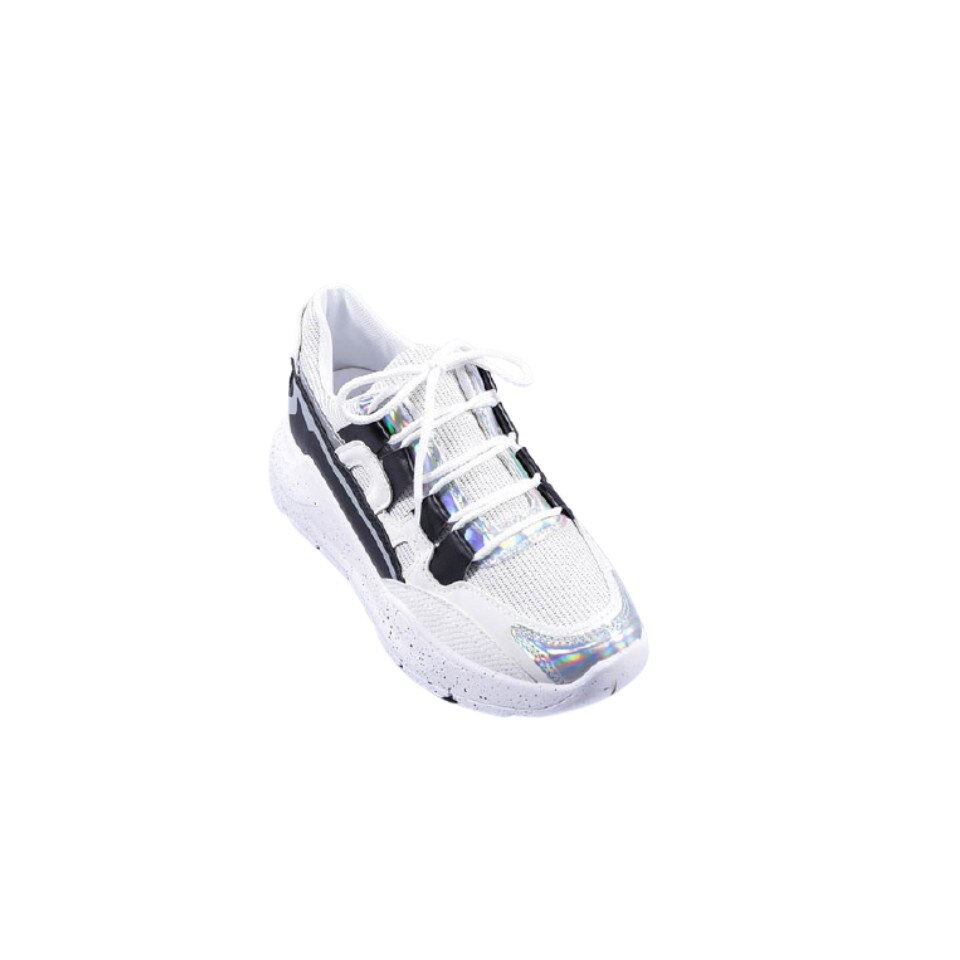 Pantofi sport dama Leila, M-PC-13, Alb/Negru